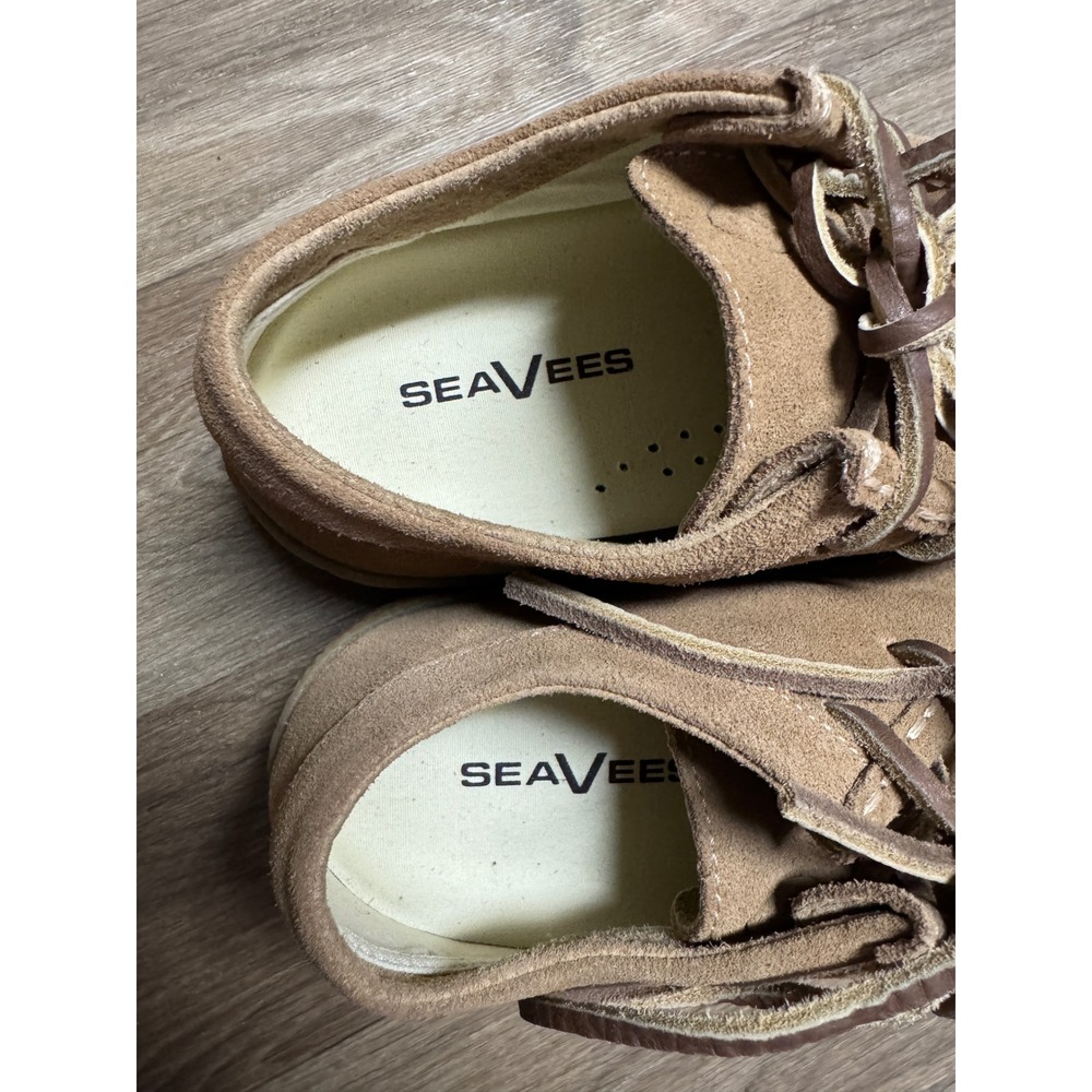 SeaVees Hayward Platform Tan Suede Moccasin Shoes Womens 8 - Picture 4 of 7